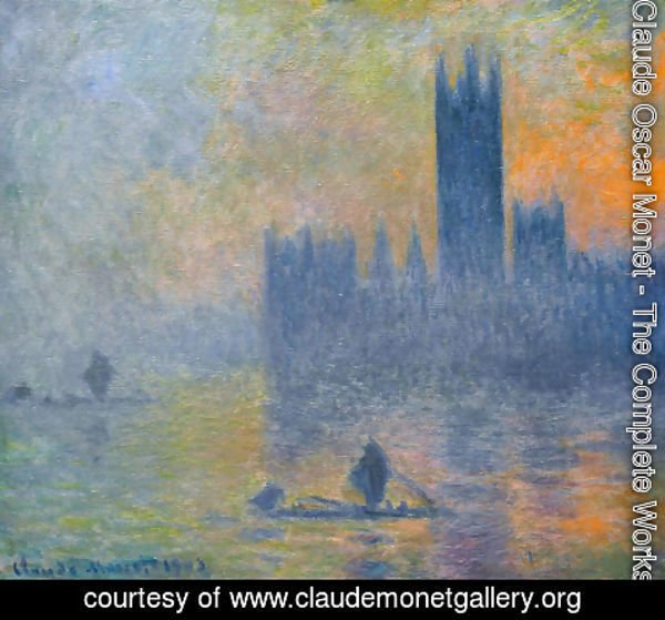 Claude Monet - Houses of Parliament Fog Effedt 1899-1901