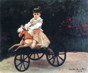 Claude Monet - Jean Monet on His Hobby Horse 1872