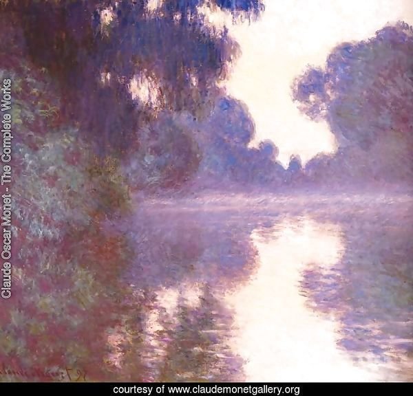 Misty morning on the seine blue 1892