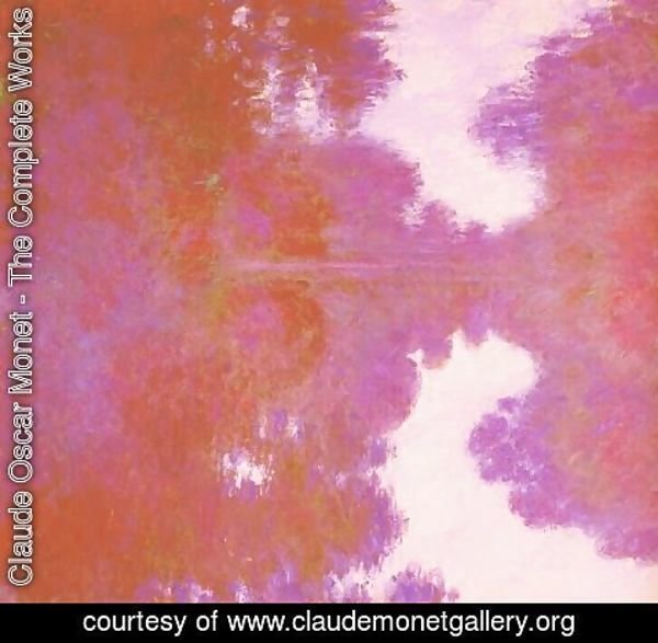Claude Monet - Misty morning on the seine mauve 1892