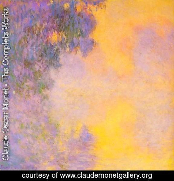 Claude Monet - Misty morning on the seine sunrise 1892