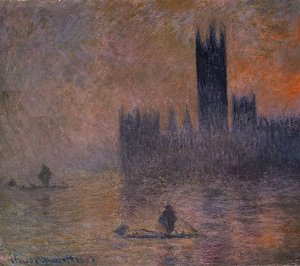 Claude Monet - The Houses of Parliament (Effect of Fog) 1903
