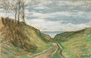 Claude Monet - Chemin creux, Pourville