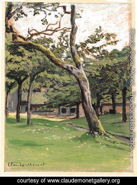 Claude Monet - Ferme Normande sous les arbres
