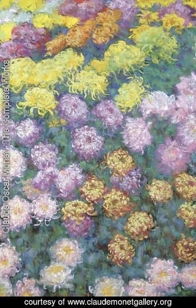 Claude Monet - Massif de chrysanthemes