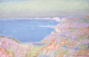 Claude Monet - Sur la falaise pres de Dieppe, soleil couchant
