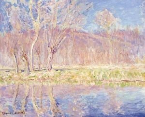Claude Monet - Arbres Au Bord De L'Eau. Printemps A Giverny