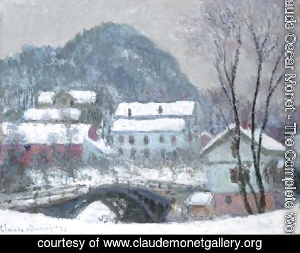Claude Monet - Sandviken, Norvege, Effet De Neige