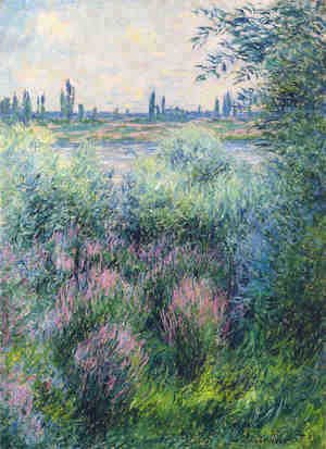 Claude Monet - Bords De La Seine, Un Coin De Berge