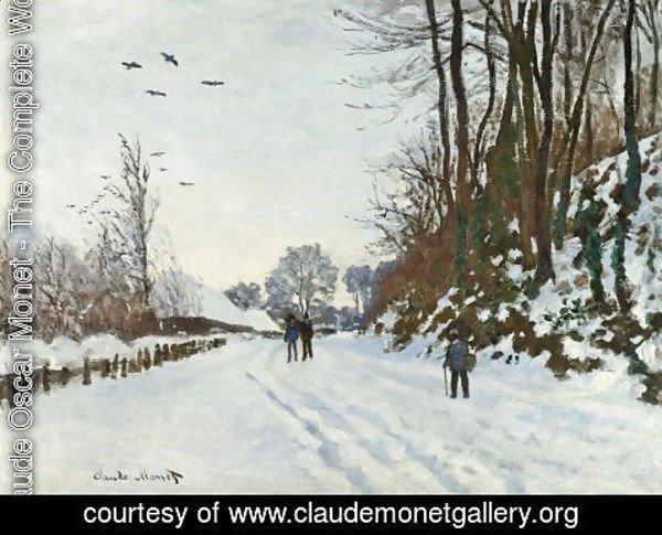 Claude Monet - La Route De La Ferme Saint-Simeon En Hiver