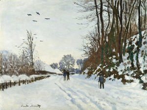 Claude Monet - La Route De La Ferme Saint-Simeon En Hiver