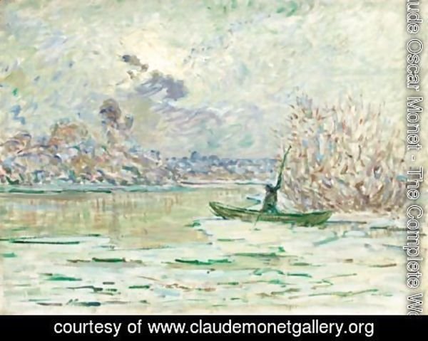 Claude Monet - L'Hiver, Pres De Lavacourt