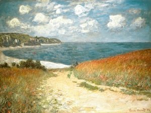 Claude Monet - Chemin dans les Bles a Pourville