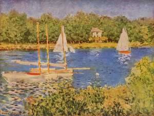 Claude Monet - Parliament in the Seine at Argenteuil Basin