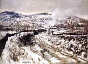 Claude Monet - Train in the Snow at Argenteuil
