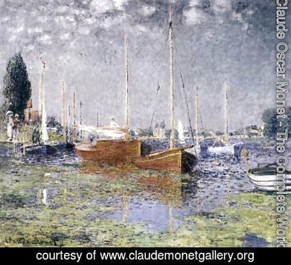 Claude Monet - Red Boats at Argenteuil