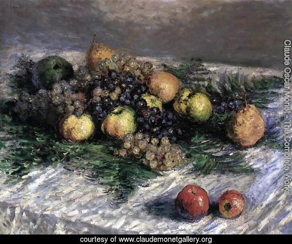 Still-Life with Pears and Grapes 2