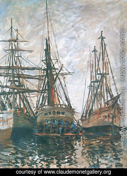Claude Monet - Boats on Rapair