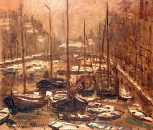 Claude Monet - Geldersekade of Amsterdam Invierno