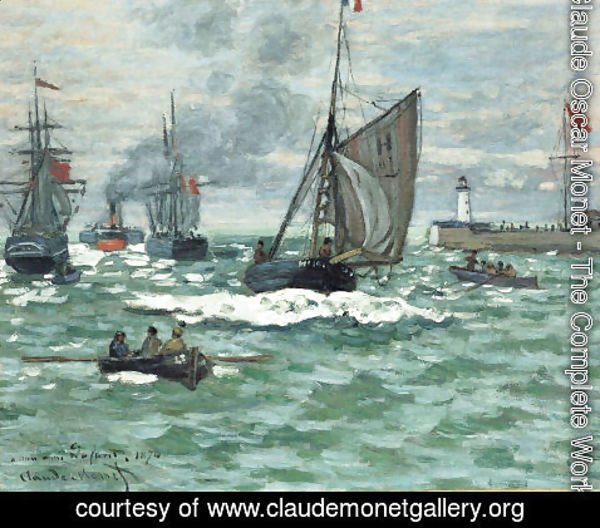 Claude Monet - Entrance to the Port of Honfleur