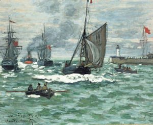 Claude Monet - Entrance to the Port of Honfleur