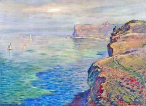 Claude Monet - Cliff at Grainval near Fecamp