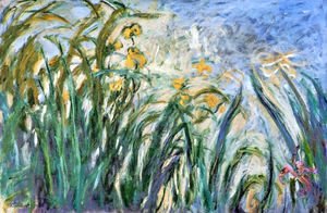 Claude Monet - Yellow Irises and Malva