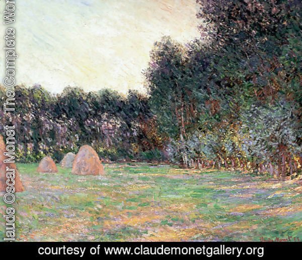 Claude Monet - Meadow with Haystacks near Giverny