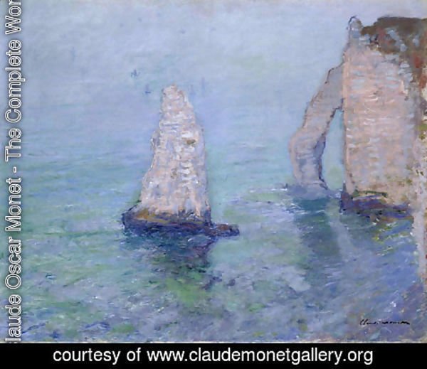 Claude Monet - The Rock Needle and Porte d'Aval, Etretat
