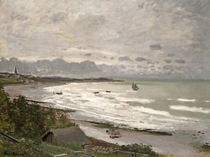 Claude Monet - The Beach at Saint-Adresse