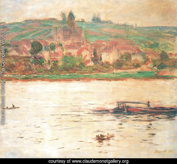 Vetheuil, Barge on the Seine