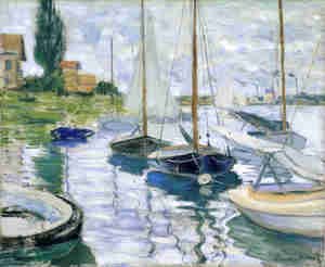 Claude Monet - Boats at rest, at Petit-Gennevilliers