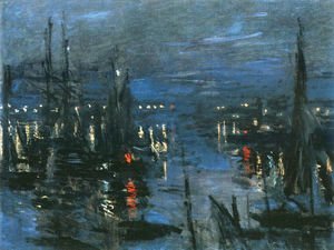 Claude Monet - The Port of Le Havre, Night Effect