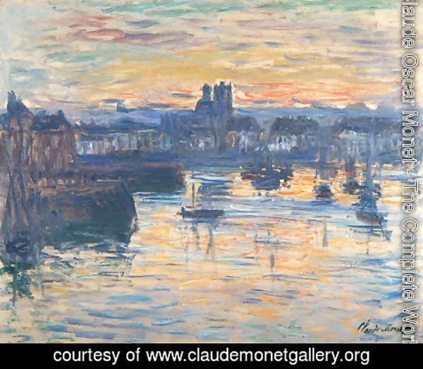 Claude Monet - Port of Dieppe, Evening