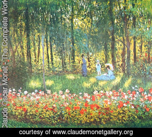Claude Monet - The Artist's Family in the Garden
