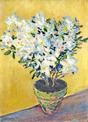 Claude Monet - White Azaleas in a Pot 2