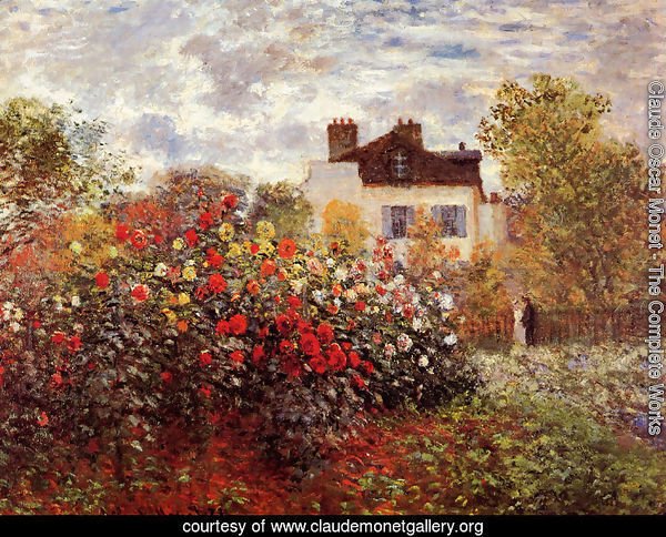 Monet's garden in Argenteuil Sun