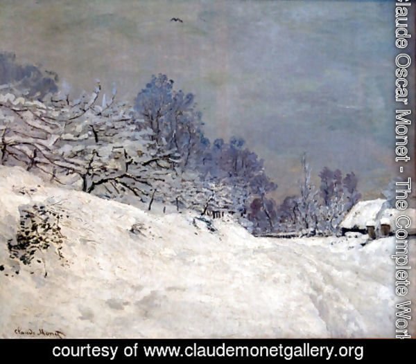 Claude Monet - The Road in front of Saint-Simeon Farm in Winter