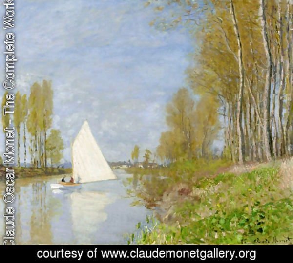 Claude Monet - Small Boat on the Small Branch of the Seine at Argenteuil