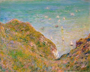 Claude Monet - View from the Cliff at Pourville, Bright Weather