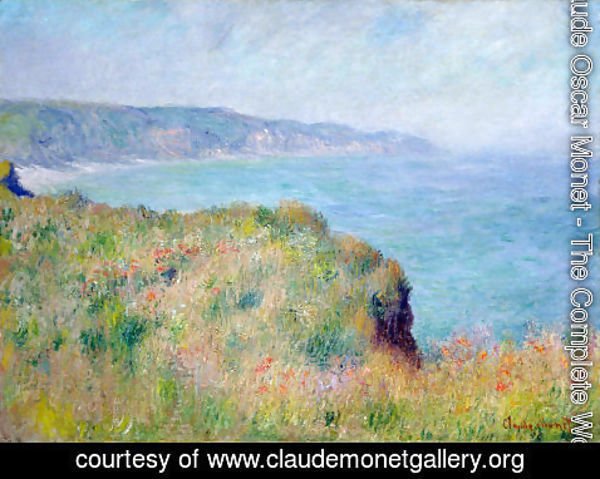 Claude Monet - Cliff near Pourville