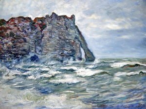 Claude Monet - Port d'Aval, Rough Sea