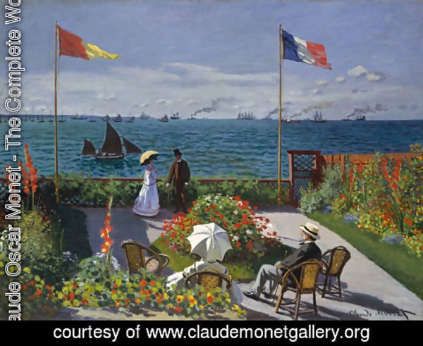 Claude Monet - Garden at Sainte-Adresse 2