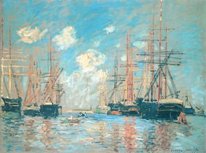 Claude Monet - The Sea, Port in Amsterdam
