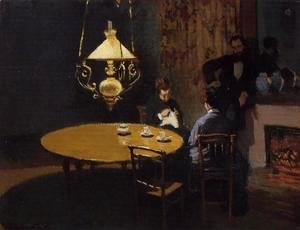 Claude Monet - An Interior After Dinner