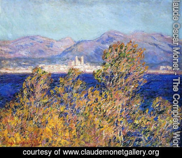 Claude Monet - Antibes Seen From The Cape  Mistral Wind