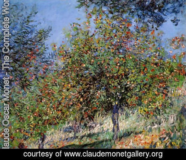 Claude Monet - Apple Trees On The Chantemesle Hill