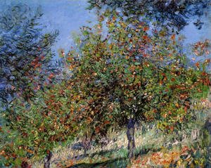 Claude Monet - Apple Trees On The Chantemesle Hill