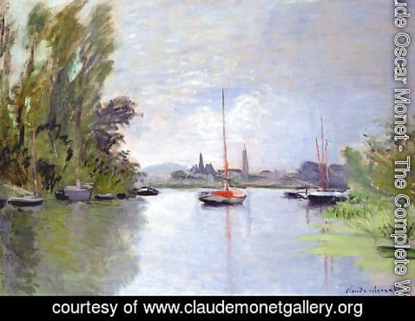Claude Monet - Argenteuil Seen From The Small Arm Of The Seine