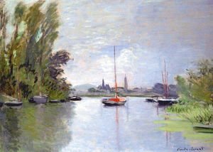 Claude Monet - Argenteuil Seen From The Small Arm Of The Seine